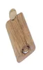 Cournot Natural Wood Dugout With Ceramic One Hitter Bat Pipe 4678mm Mini Wood Dugout Box Smoke Pipes Accessories1124153