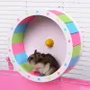 Glattes Hamsterrad Stummes kleines Haustier -Übungsrad -Plastikspielzeug für Hamster Käfig kleiner Haustier Sportrad -Haustierzubehör