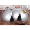 Plates Stainless Steel Cover Tent Umbrella Dish Dust Restaurant Grilling Accessories