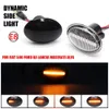 Dynamisk LED -streamer Turn Signal Light Side Marker Lamp Amber för Fiat 500 500C 500L för Abarth 500 Ford Lancia Mirror Indicator