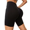 New Internet Celebrity Yoga Capris Women's Elastic Tight Fitting Hip Lifting Fitness Pants Quick Drying Running High Waisted Sports Shorts