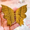 Decorative Figurines Natural Tiger Eye Stone Butterfly Wings Crystal Quartz Carving Healing Energy Home Decoration Birthday Gift 1pair