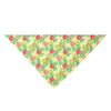 Pet Cat Bandana Bandana Collar Ajustable Triángulo Triángulo Patrón de fruta Patrón de saliva Suministros para mascotas para niña y niño