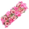 Decoratieve bloemen kunstmatige rozen bloemen achtergronden muur decor home decoreer valentijnsdag bloem lay -out bruiloft zijden doek