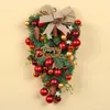 Декоративные цветы рождественский венок на стене висящий орнамент искусственные ясные бриллианты