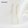 52 mm*1,2 mm 14k de bronze com arame de bronze de bronze longo 14k Earramentos de brilho de brilho de diy descobertas femininas que fabricam materiais de brinco