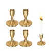 Kaarsenhouders 4 stcs indoor home decor kerst slaapkamer voor tafel middelpunt houder romantische handige taper vorm prachtige mode