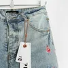 Jeans brand jeans americano high street burr edge buh foro patch shorts maschi