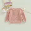 Gamin bébé bébé garçons filles pull en tricot d'automne, taches colorées