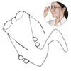 Lunettes de lunettes de forme de pendentif verres de lecture des verres en métal rétro verres de chaîne portant des verres d'accessoires suspendus