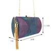 Kvällspåsar Fashion Glitter Tassel Kvinnor Plånbok Koppling Bag Luxury Bankett Bröllop Pouch Party Shoulder Crossbody Purse Handväska