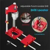 Drill Locaratore foro Guida al perforazione Dowel Jig comoda manodopera salvetta in plastica in plastica di perforazione della perforazione per la casa Guida per la casa