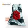 Handduk Anpassad Rose 35x75cm ansiktshanddukar Facecloth Microfiber Washcloth Snabbtorkande sport
