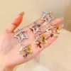 10 pezzi d'argento Y2K Star Hairpins Oro Filigree Stars Clip per capelli in metallo argento per bambini late