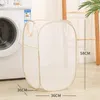 Laundry Bags R2JC Dirty Clothes Folding Hamper Storage Basket Mesh Sorting Kids Toy