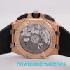 Zegarek Male AP nadgarstek Zegarek męski Royal Oak 26420Ro Black Disc Chronograph Rose Gold Watch Automatyczny mechaniczny Szwajcarski Luksusowy Sport Sports Watch Pełna średnica 43 mm