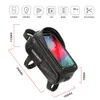 Bicycle Bag 1L Frame Front Top Tube Bike Bag Handlebar Mtb Touch Screen Cycling Bag Phone Holder Case Bicycle Accessories