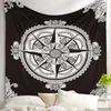 Tapestries Mandala Polyester 150x150cm Square Tapestry Wall Hanging Carpet Throw Yoga Mat For Home Bedroom Decoration