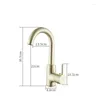 Bathroom Sink Faucets 1PC Solid Brass Brush Gold Basin Faucet Single Lever And Cold Mixer Tap Lavtory With 2 Hoses