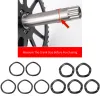 Bike 5pcs BB30 PF30 BB386 BRACKET BRACKET Ajuster les laveuses MTB Road Bicycle Crankset Washer 24 mm 30 mm BB CRANK SPACER