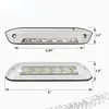 8 Inch 12V RV LED Porch Awning Lights Bar White LED Exterior for Trucks Motorhome Caravan Camper Trailer Wall Lamps 1PCS