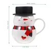 Tazze di natalizio di porcellana decorazione del caffè in porcellana vacanza creativa gocciolatura d'acqua divertente regalo di compleanno in ceramica