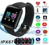 Rastreador de fitness de pulseira inteligente Monitor de pressão arterial IP67 Sports Sports Smart Band 116 Plus para Android iOS 116plu8726297