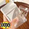 Jewelry Boxes 10/100 thick PVC jewelry packaging bags transparent antioxidant tissue display packaging storage self sealing bags