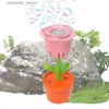 Sand Play Water Fun Bubble Maker Machine Outdoor Tragbare Sonnenblumenblumenblasenmaschine Elektrische Blasengebläse Spielzeug mit Musiklicht für Kinder im Freien L47