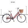 Bicycles de banlieue 24 pouces Balance portable Adulable Travail Étudiant Mécanique Bicycles Disc Frein Rowery Gorskie Outils d'équitation