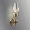 Wandlampe postmoderne minimalistische Wohnzimmer Esszimmer Studium Schlafzimmer Nachtkupfer