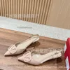 Fashion Vbuckle Leather Buckle Evening Valent Low Spring/summer Heel Back Lacquer Shoes Cool Season Thin Strap Shallow Mouth Pointed V-shaped Nude LT2W