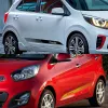 Car Stickers For Kia Picanto GT-Line EX LX Morning Naza Motor Door Side Stripes Decor Decals Vinyl Cover Auto Tuning Accessories
