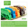 5/10pcs Din Rail Terminal Block Wire Connector 211 Quick Wire Compact Splicing Conductor Fast Cable Connector Conductor