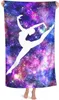 Ballet Girl Gymnastics Gymnaste Sable Sand Free Beach Towels Absorbant Bath Tail Grands serviettes à main pour la baignade Piscine de spa de salle de bain