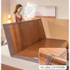 Tapis de bambou tapis de glace d'été dortoir lavable dortoir de lit simple lit double lit double face pliable