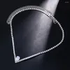 Chains Vintage Zircon Necklace Crystal Aesthetic Geometry Wedding Accessories Chain Punk Gothic Chokers Jewelry Collier Femme