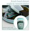 ハンドル付きディッシュブラシ多機能料理スクラバー長いハンドル食器洗いきれいなブラシを交換するスポンジヘッドクリーナー