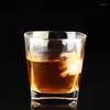 Wine Glasses 235ml Glass Thickened Bottom Square Water Bottle Thick Tumbler Old Fashioned Transparent Coffee Cups Juice Cup