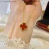 High -end Vancelfe Brand Designer ketting klaver ketting Hoge versie S925 Sterling Silver Single Single Flower Natural Trendy Designer Brand Sieraden