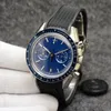 OMG Men's Watch Automatic Mechanical Watch de alta calidad de 42 mm de acero inoxidable Diseñador de cuero de cuero de reloj de zafiro