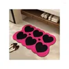 バスマット小さな新鮮なピンクのガールハートバスルームの吸収迅速な乾燥足の家庭用スリップフロア