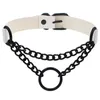 Chokers Gothic Black Spiked Punk Choker kraag spikes Rivets bezaaid chocklet voor vrouwen mannen bondage cosplay gothy sieraden drop otokr