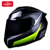QIKE Series Wysokiej jakości wyścigowy kask motocyklowy Kobiety Cascos para moto podwójne soczewki Słońce