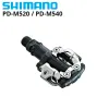 Shimano original PD M520 MTB Mountain Bike Bicycle Pedal Bicicleta Auto-travando os pés de bicicleta Bicycle Parts Acessórios