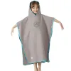 Toalha de banho com capuz para crianças toalha de poncho de banho seco rápido para piscina de banheiro em casa