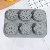 Snowflake Shape Soap Silicone Mold Christmas Aroma Gypsum Plaster Crafts Mould Snow Silicone Soap Candle Molds