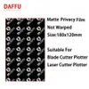 Rückaufkleber -Aufkleber -Aufkleber -Deckabdeckung Beschützer Wrap Ultra dünne Aufkleber Hd Clear Matt Sheet für Film Schneidmaschine Plotter