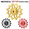 Meroca Ceramic Pulleys 12/14t Rowerowy Rowerilleur 9V 10V 11 V Tylny przerzutek MTB koła koła łożyska ceramiczna rower górski