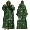 Super Long Flannel Blanket with Sleeves, Giant TV Blanket, Oversized Wearable Hoodie,Winter Hoodies